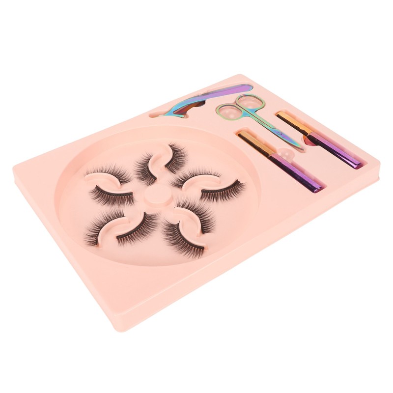 5 Pairs Magnetic Lashes with Eyeliner Kit Glue Free Waterproof