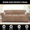 PrinceDeco Velvet Couch Covers for Sofa Soft 4 Pieces Couch