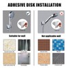 GwernKB Handheld Shower Head Holder with 2 Hanger Hooks,Strong Adhesive&Waterproof