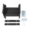 FXEIPOL 7 Steps Wall Mounted Folding Ladder, Metal Attic Stairs