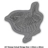 'Wren' Rubber Stamp - Unmounted Design for Crafting & Scrapbooking,