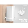 Screwless Wall Mount for Linksys Velop Home WiFi Mesh Holder,