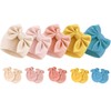 DRESHOW BQUBO Newborn Baby Girls Hats Mittens Set Hospital Hat