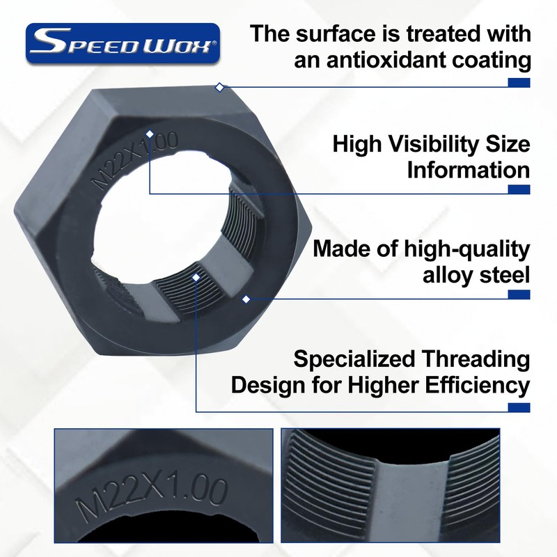 SPEEDWOX 10pc Axle Spindle Threading Set Axle Thread Repair Kit