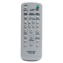 VINABTY RM-SC1 RMSC1 Remote Control for Sony System Audio CMT-NE3 RM-SC1,RMSC1 CMT-NE3, CMTNE3, HCD-NE3, HCDNE3, MHC-GX250, MHC-GX450, MHCGX250, MHCGX450