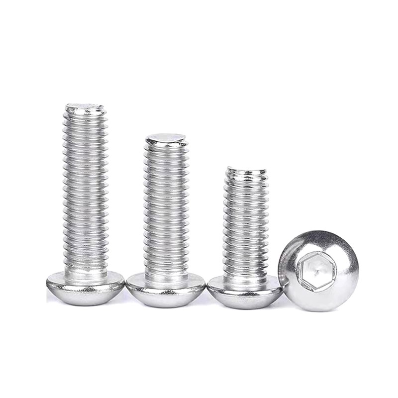 M6-1.0 x 100mm Button Head Socket Cap Screws, Stainless Steel