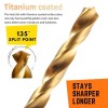 LSLANSOON 99 PCS HSS 135° TIP TITANIUM COATED TWIST DRILL