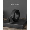 BOSTANTEN Cinturón de piel para hombre, cinturón de 1 3/8