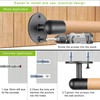 SELEWARE 34 Inch Wood Handrail Indoor Stair Handrail Drywall Mount