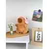 Cute Cartoon Capybara Design Plush Keychain, Soft Plush Keychain, Bag