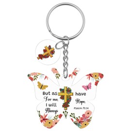 Christian Gifts for Women Men Religious Keychain Christian Gifts for Women Faith Acrylic Inspirational Bible Verse Keychain Graduation Gift for Her Daughter Sister Easter Christmas Birthday Gift