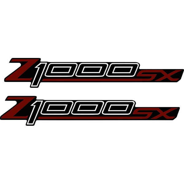 Pure Print Cut Z1000SX Motorcycle Sticker Set - 2 Pieces,