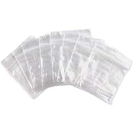 FlanicaUSA 300 CT Resealable Mini Zipper Polly Bags 2 Mil Clear (1" x 1")