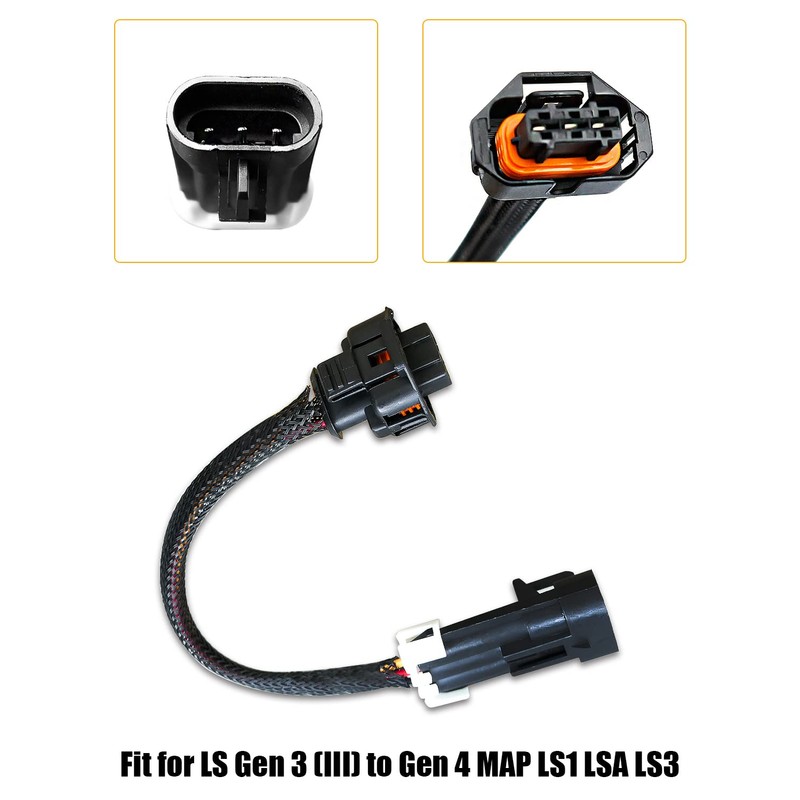 Gen 3 to Gen 4 Map Sensor Adapter Harness 12592525,