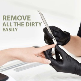 FBP Cuticle Pusher and Nail Cleaner,Nail Care Tool, Easy to Use, Stainless Steel (Pack of 1)