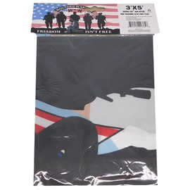 USA Wounded Warrior Freedom Isn't Free Premium Quality Fade Resistant Heavy Duty 3x5 3'x5' Rough Tex 68D Nylon Flag Banner