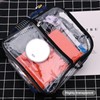 Mini Clear Backpack Transparent Backpack PVC Transparent School Backpack Black