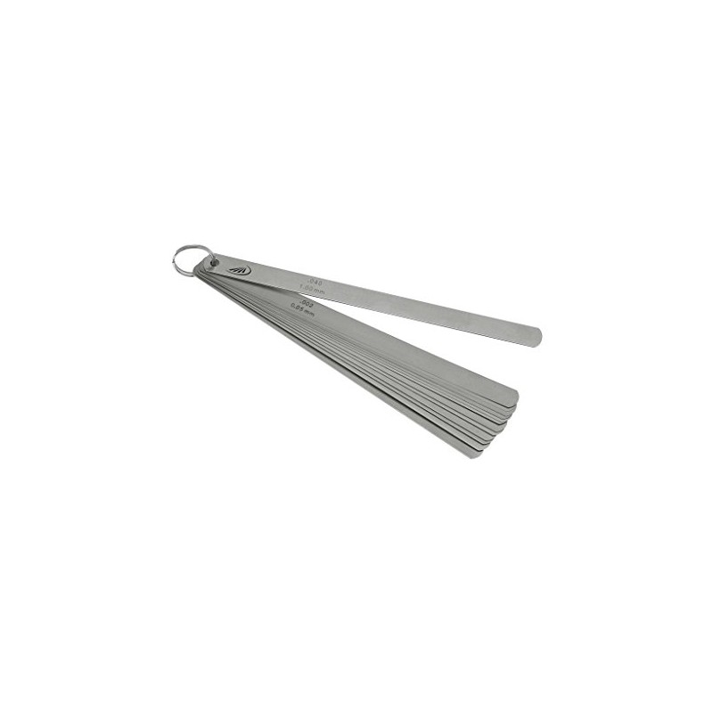 HELIOS-PREISSER Feeler Gauges 20 Sheets 0.05-1.00 mm 20 x 13