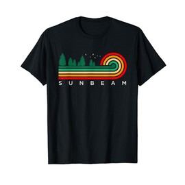 Evergreen Vintage Stripes Sunbeam, Illinois T-Shirt
