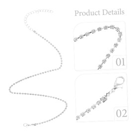 COLLBATH Necklace Cross Pendant Stainless Rhinestone Necklace Women Fashion Minimalist Single Layer Tx106 Silver