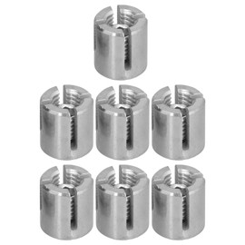 10 Packs Wire Rope Cross Cable Clamps, 0.1in Wire Rope Clips Fitting, Cross Cable Clamps Stainless Steel Wire Rope Trellis Cross Clip for Cable Railings