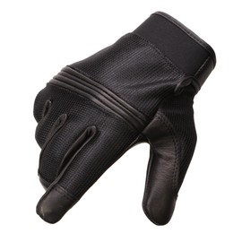 Milwaukee Leather Men's Leather & Mesh Glove w/Flex Knuckles, Gel Palm MG7517 (Medium)