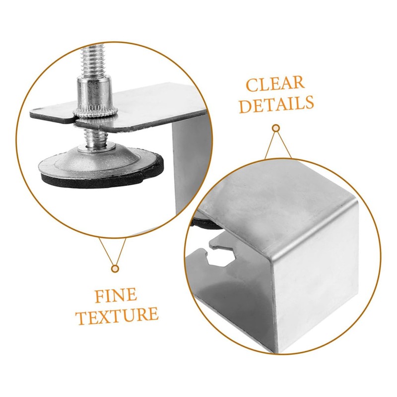 IWOWHERO 4Pcs Stainless Steel Adjustable Drawer Face Clamps Versatile Clamps