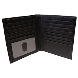 Paul & Taylor Men's Leather Hipster Bifold Wallet 4.25 X 5 X 0.50 Inches Brown