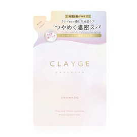 CLAYGE Courreges Shampoo PS Pearl Shine for Shiny Hair with White Apricot & Musk Scent, Refill, 13.5 fl oz (400 ml)