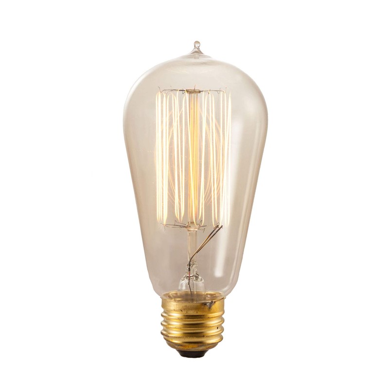 Bulbrite NOS40-1910-6PK 40W Nostalgic Edison Squirrel Cage-style Bulb, 6-Pack