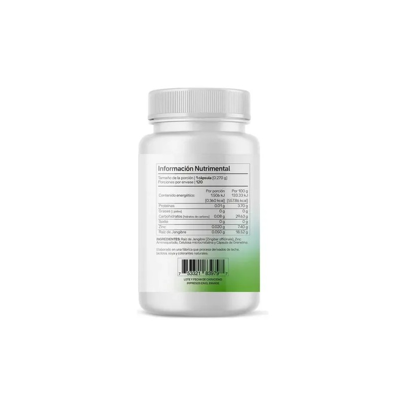 Zinc Suplemento Zin C20 Primet 120 Cápsulas