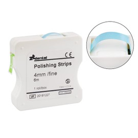 Dental Polishing Strips | Abrasive Finishing 4mm x 6M for Interproximal Teeth Cleaning Care | Whitening, Deep Sanding and Grinding (Blue + Pink)