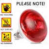 JZAHYUK 150W Chicken Heat Lamp Bulbs, Infrared Heat Lamp for