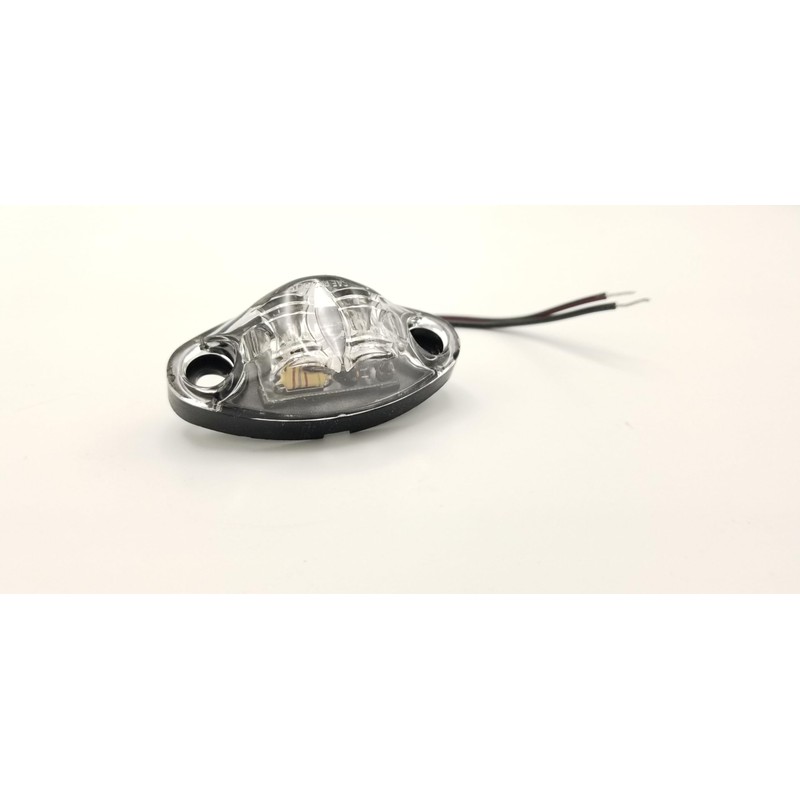 Red Clear LED Oval Dragon's Eye 2 Diode Red Marker