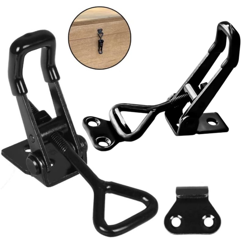 2 Pack Metal Toggle Latch,Box Closure Tension Lock Toggle Clamp