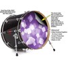 Vinyl Skin Decal Wrap for 22" Bass Kick Drum Head