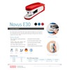 Novus E30 Compact Stapler, 30 Sheet Capacity, Metal With Precision