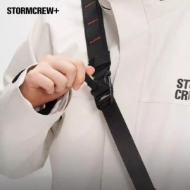 STORMCREW 크로스백 방수 가방 남녀공용 메신저백 여행 슬링백 경량 휴대용 데일리 [볼케이노 오렌지/애쉬 (5L) + 스트랩] STORMCREW Crossbody Waterproof Bag Unisex Messenger Bag Travel Sling Bag Lightweight Portable Daily [Volcano Orange/Ash (5L) + Strap]