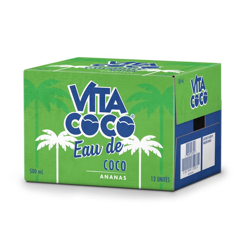 VITA COCO Pineapple Coconut Water 12PK, 16.9 FZ