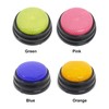 Recordable Talking Button with Led Function Learning Resources Buzzers Pink