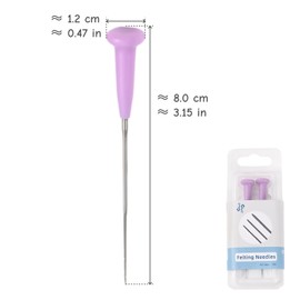 4 PCS Felting Needle Purple Felt Needle with Case Felting Tool Set Supply for Beginners Hobbyists Artists Needlework Projects