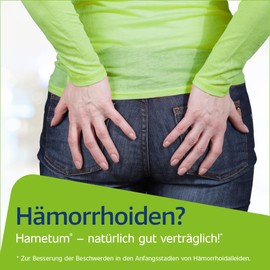 Hametum Hemorrhoid Ointment for Itching & Burning 25 g with Applicator