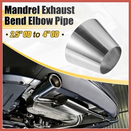 ACROPIX Car Mandrel Exhaust Bend Elbow Pipe 304 Stainless Steel Concentric Reducer 2.5" OD to 4" OD 2pcs Car Parts