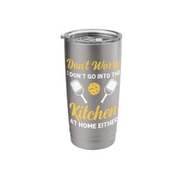 Funny Pickleball Tee Men Women Pickle Ball Player Pickleball Stainless Steel Insulated Tumbler
