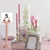 MECCANIXITY 12pcs Rose Gold Table Number Holders, 3.15 Inch Place