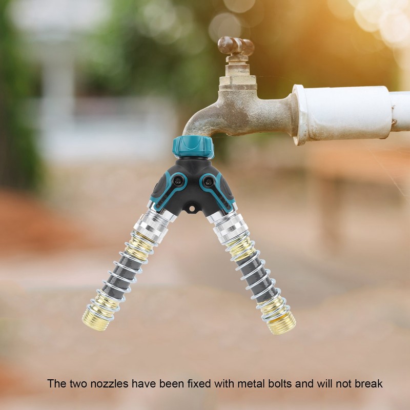 2 Way Y Hose Connector for Garden Water Pipe Splitter