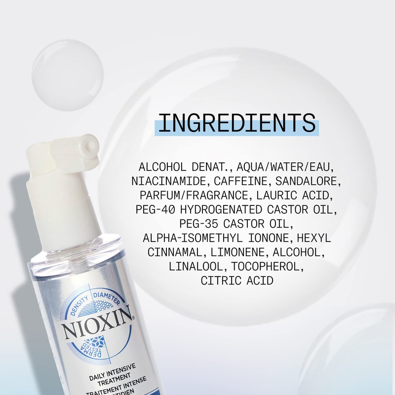 Nioxin Ultimate Power Serum, Leave-In Hair Treatment with Caffeine, Lauric