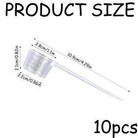 10 PCS Measuring Scoop 5g Scoops Washing Powder Scoop Reusable Protein Scoop Transparent Measuring Scoop Plastic Measuring Spoon for Creatine Liquids Powders Kitchen Cooking Tool