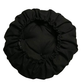 Levoberg Stool Cover Black Round Seat Cushion Cover Round Stretch Linen Memory Foam Cushion Cover Thickness 7 cm Round Bar Cover Diameter 35 cm