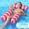 2Pack Inflatable Pool Floats Hammock,4 IN 1 Swimming Pool Float
